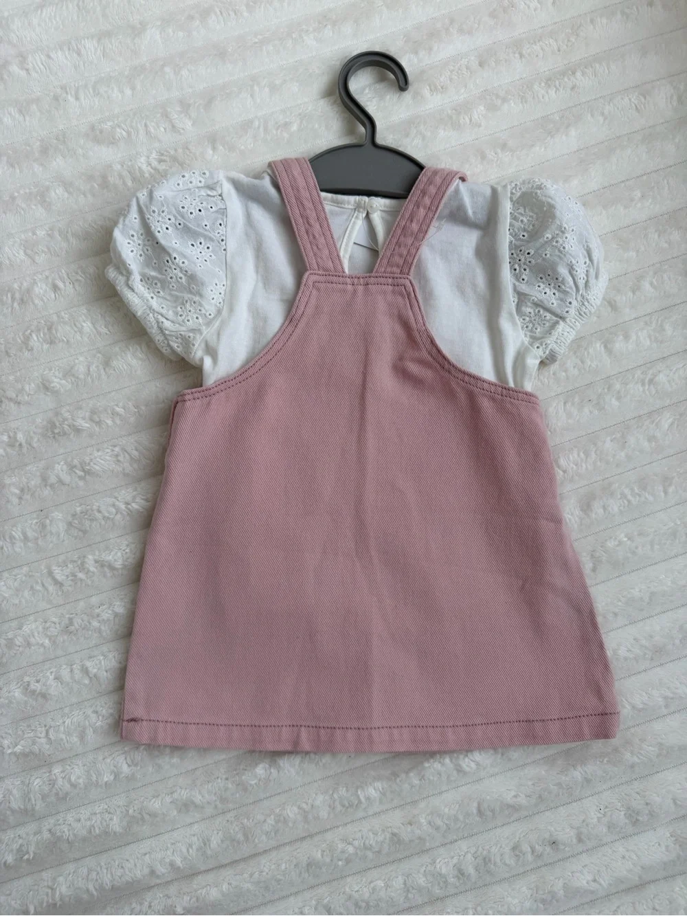 Kids Pink Pinafore Dress 6 months